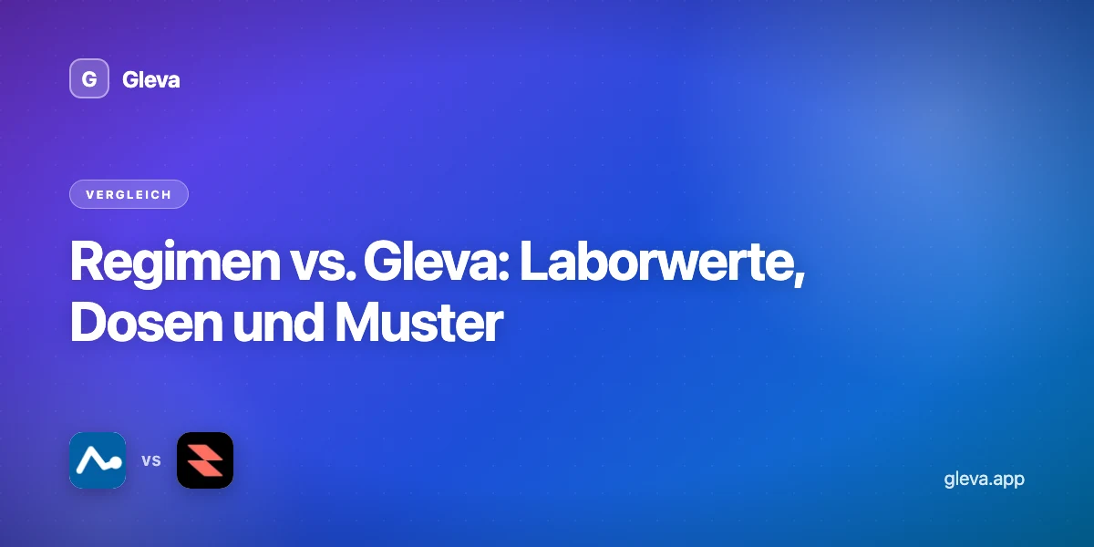 Regimen vs. Gleva: Laborwerte, Dosen und Muster