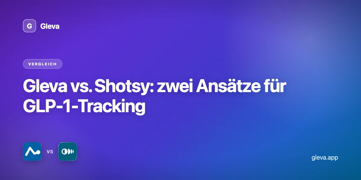 Gleva vs. Shotsy: zwei Ansätze für GLP-1-Tracking