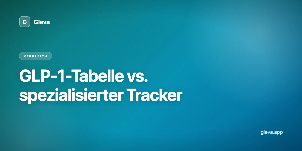 GLP-1-Tabelle vs. spezialisierter Tracker
