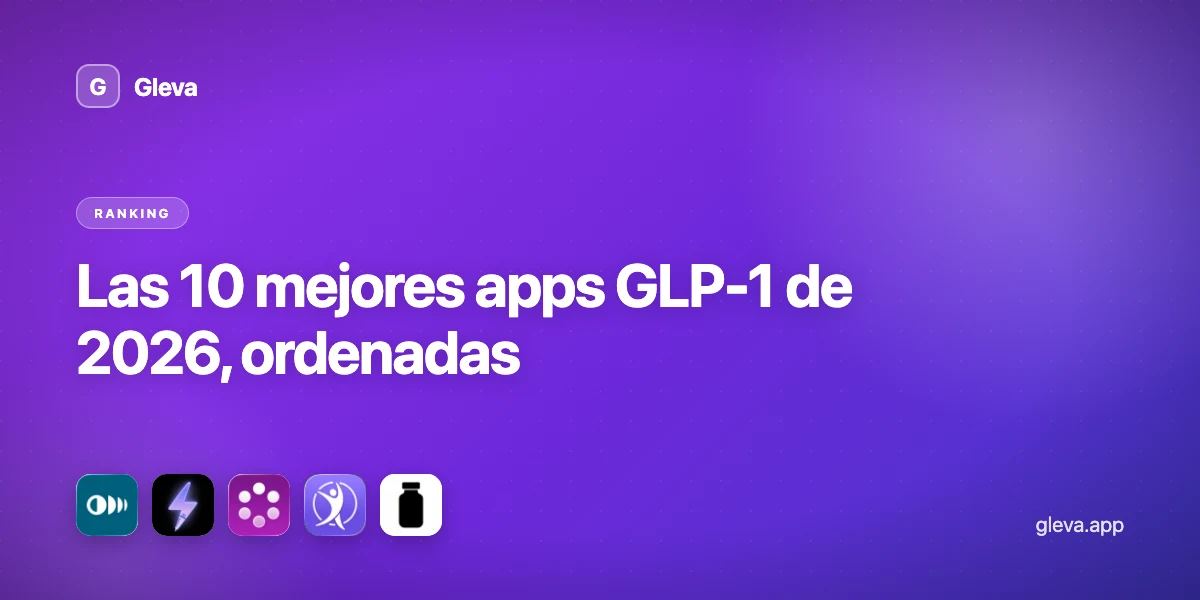 Las 10 mejores apps GLP-1 de 2026, ordenadas
