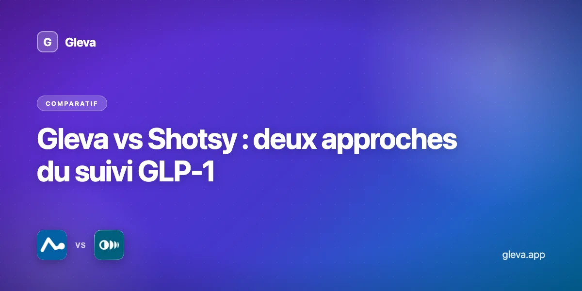Gleva vs Shotsy : deux approches du suivi GLP-1