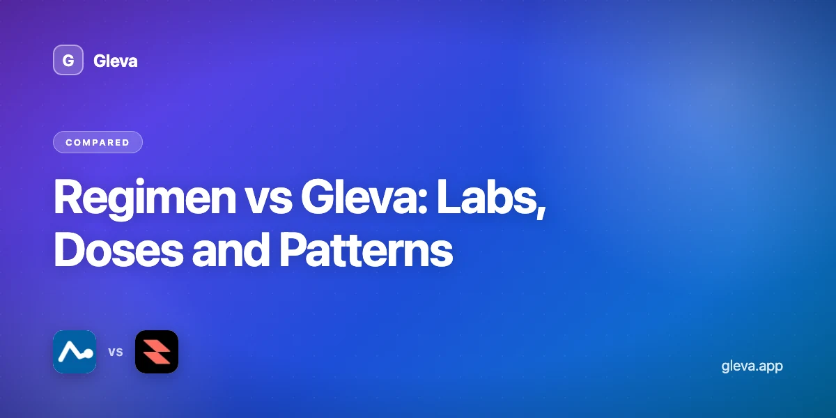 Regimen vs Gleva: Labs, Doses and Patterns