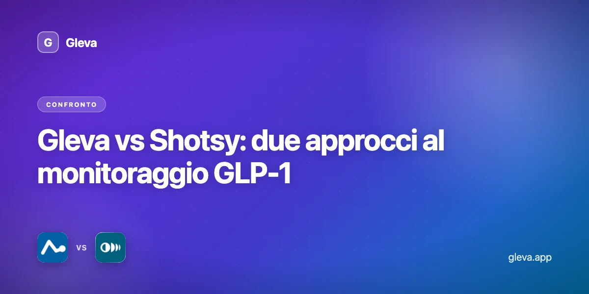 Gleva vs Shotsy: due approcci al monitoraggio GLP-1