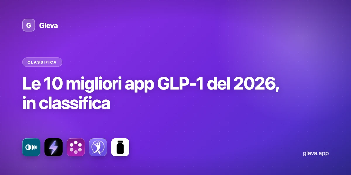 Le 10 migliori app GLP-1 del 2026, in classifica