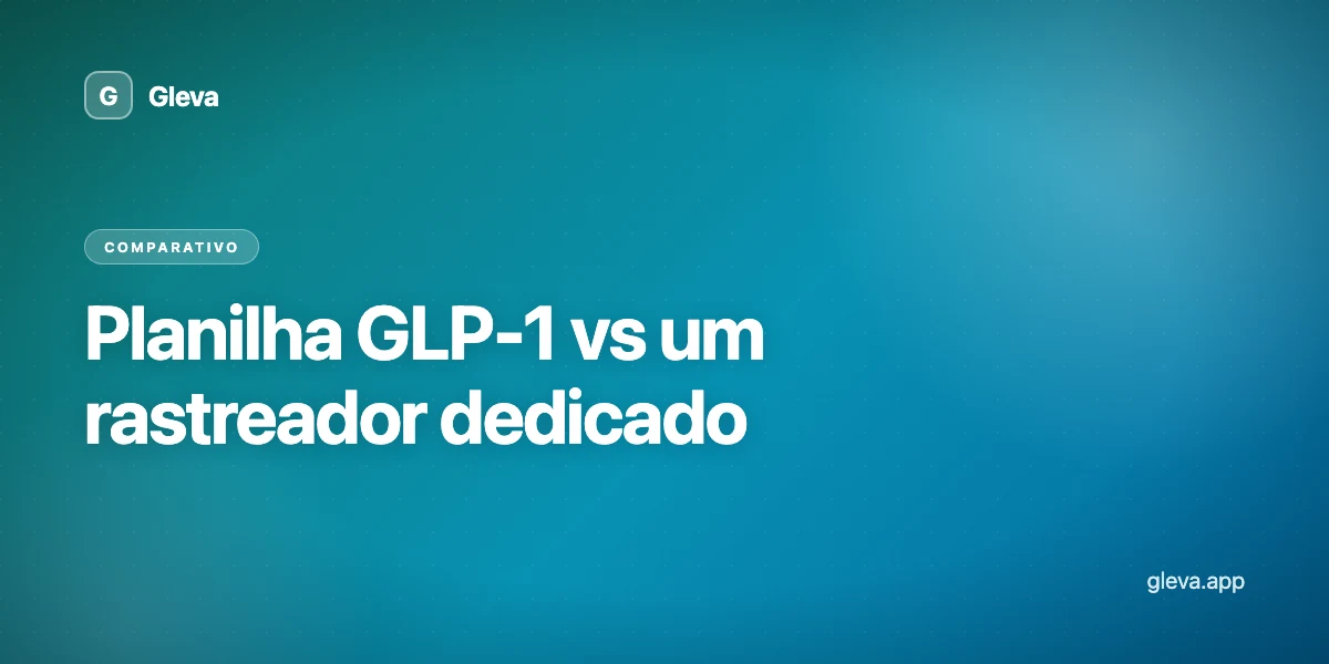 Planilha GLP-1 vs um rastreador dedicado